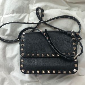 Valentino rockstud crossbody bag leather